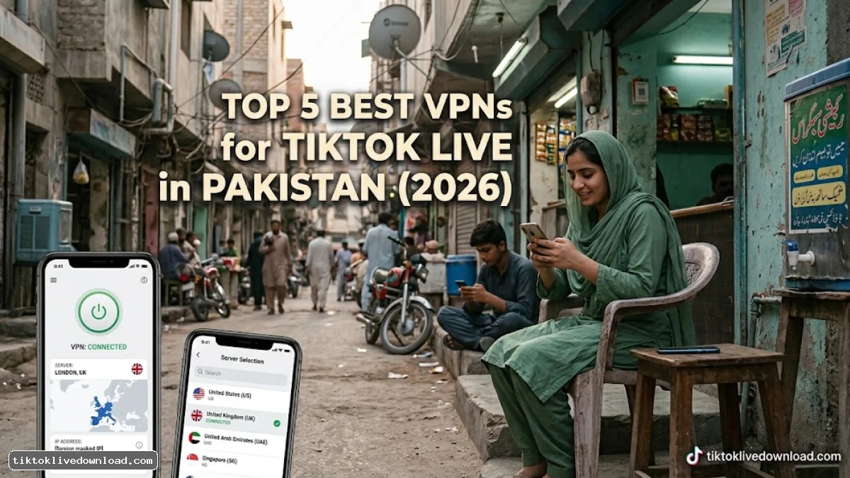 Top 5 Best VPNs for TikTok LIVE Streaming & Downloading in Pakistan (2026)